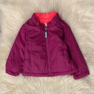 Cat & Jack Toddler Babygirl Purple Zip Jacket 12 Mon